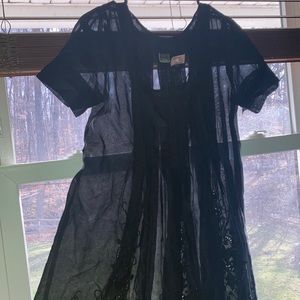 Lilka Anthropologie cotton shear dress